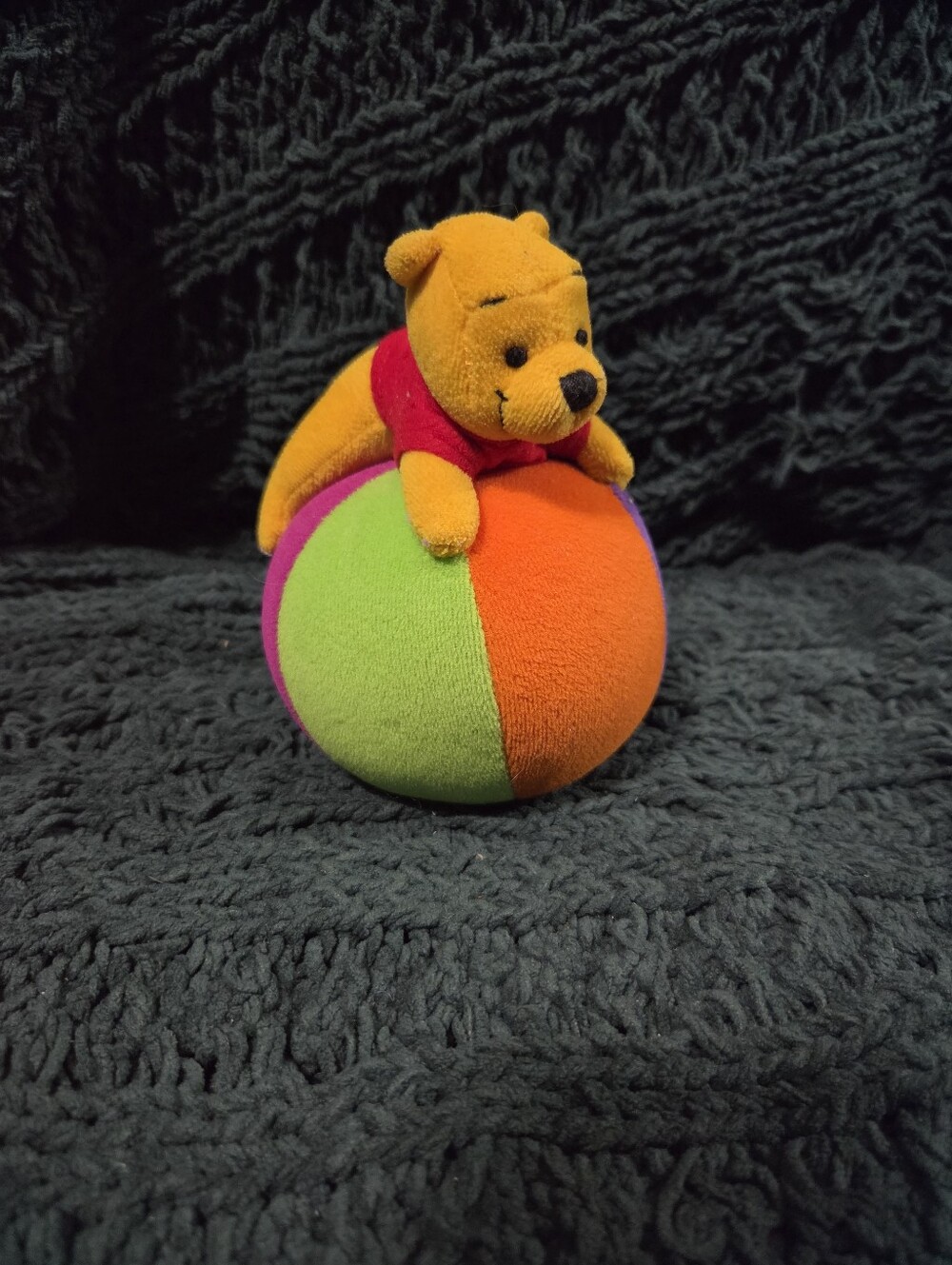 Vintage Winnie The Pooh Roly Poly Rattle Ball